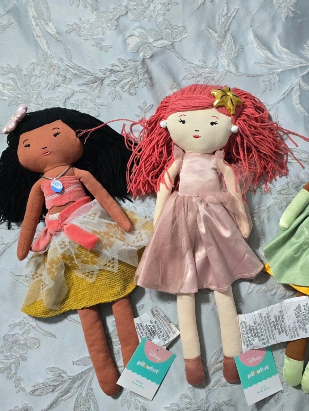 Bundle of 2 Princess Kids' Pillow Buddy Doll Disney Collection by Pillowfort NWT